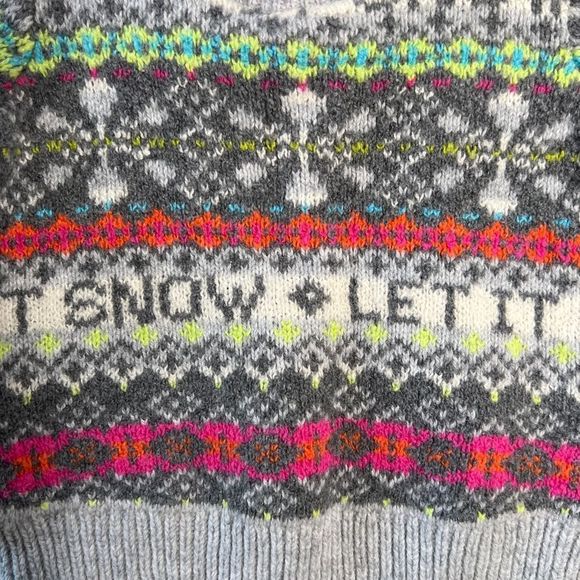 GAP Kids Festive Sweater - Gray, Red, Green, Pink - Picture 3 of 9